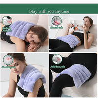 Graines de lin/perles d'argile paquet de chaleur humide coussin chauffant pour micro-ondes pour soulager la douleur genou bas du dos taille crampes au ventre
