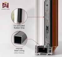 Ventana de PVC de Estilo Europeo, Abatible hacia Adentro, Doble Acristalamiento, Eficiente Energéticamente, Insonorizada, para Viviendas y Villas