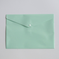 Sac de fichiers à boutons pastel de taille A4 Dossier en plastique de couleur douce pour le stockage de documents