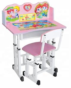 Mesa de Estudio para Niñas de Alta Calidad, Diseño Metálico para Niños - Product Image 1
