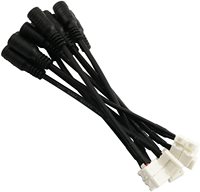 Connecteur rapide femelle DC 8 mm 10 mm avec 2 broches sans soudure pour bande LED monochrome 5050 2835
