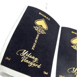 Etiquetas Adhesivas Personalizadas de Alta Calidad para Vino, Etiquetas de Lujo con Acabado de Terciopelo - Product Image 2