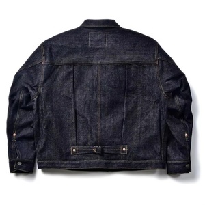 16 OZ Custom Men's Fashion <strong>Denim</strong> Factory Heavy Raw Selvedge <strong>Denim</strong> <strong>Jacket</strong> Custom Logo <strong>Red</strong> Selvedges Jeans <strong>Jacket</strong> Men - Product Image 2