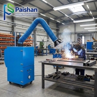 Extracteur de fumée de soudage mobile à bras d'aspiration flexible, design compact, forte aspiration, purificateur d'air portable, prix usine