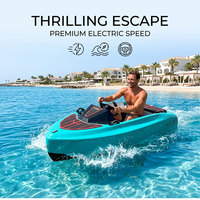 Kart électrique à propulsion directe, bateau en mousse EPP cyan, embarcation aquatique, bateau rapide, croiseur, scooter, CE, MSDS, écologique, nouveau design