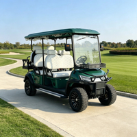 Voiturette de golf électrique populaire de style américain 4 places avec choix de couleurs illimités et capacité de rangement supplémentaire accrue