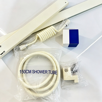 Système de douche complet blanc crème avec robinet en laiton massif, ensemble de douche pluie 4 fonctions pour salle de bain, hôtel, appartement, rénovation