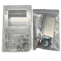 Kit de coque transparente de haute qualité pour Game Boy Pocket et Game Boy Light, avec boutons et caoutchoucs, moulage privé, marque OEM