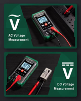 Multímetro Digital Inteligente de 4000 Lecturas, AC/DC 600V, Probador de Voltaje, Resistencia y Continuidad, Herramienta Eléctrica Portátil Verde