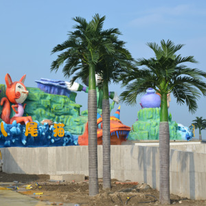 ต้นมะพร้าวเทียมขนาดใหญ่กลางแจ้ง, ต้นไม้เขตร้อน4ม. 5ม. 3/5/6/7/8เมตรสูง14ฟุต10ม. - Product Image 2