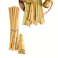 Azanature Pajitas de Hierba Lepironia 100% Naturales Biodegradables, Ecológicas, Sin Plástico, Inodoras, Sin Sabor, Desechables