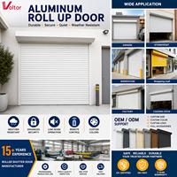 Porte à enroulement universelle pour l'intérieur et l'extérieur avec un matériau de haute dureté et un effet de fermeture hermétique pour volet roulant en aluminium