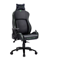 Chaise de Gamer Moderne en Cuir PU, Base Métallique Exécutive, Accoudoirs 4D, Hauteur Réglable, Massage, Refroidissement, Vérin à Gaz 4 Étapes, Livraison Gratuite