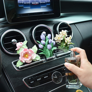 DUMO Car Diffusion Stone Moule en silicone 3D Fleurs Moule à parfum <span class=keywords><strong>maison</strong></span> Moule à plâtre pour DIY Chocolat Fondant Moule en silicone Bougie - Product Image 1