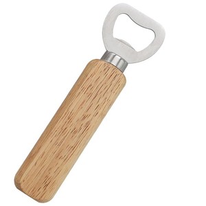 Abridor de botellas de acero inoxidable con mango de madera, paquete de 24, para abrir cerveza, refrescos y licores - Product Image 5
