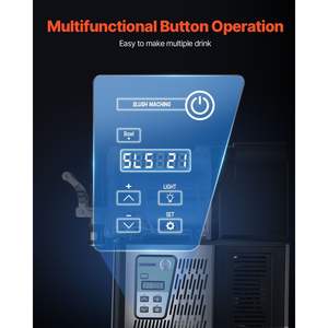 Commercial 330W 3L Single Bowl Stainless Steel Slush <b>Drink</b> Maker Automatic Home Frozen Black Slush Machine Temperature - Product Image 4