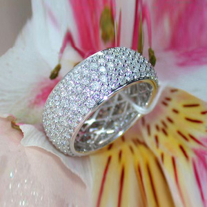 Anello di Lusso Scintillante per Donna, Elegante Gioiello per Fidanzamento e Matrimonio, Accessorio Moda Regalo - Product Image 3