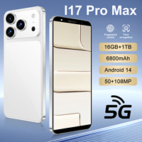 Smartphone 5G LTE 2026 17 Pro Max avec écran 120Hz de 6,9 pouces, appareil photo arrière 108MP, 16 Go + 1 To de stockage, processeur Octa Core MTK, batterie 6000 mAh, Android