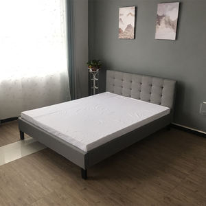 Lit de luxe, mobilier de chambre à coucher moderne, lit en tissu capitonné, taille king - Product Image 4