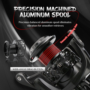 HYS GTA2 5.2:1 <span class=keywords><strong>Moulinet</strong></span> <span class=keywords><strong>de</strong></span> pêche spinning haute vitesse pour eau salée, 2+1BB, bobine métallique, professionnel pour la pêche à la <span class=keywords><strong>carpe</strong></span>, au bar et en mer - Product Image 6