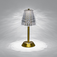 Lampe de bureau LED moderne de luxe rechargeable flexible à intensité variable Corps en métal Lumière de table pour la maison Restaurant Bar Veilleuse