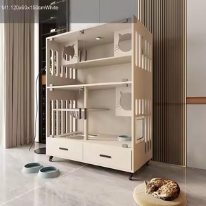 Hot Sale Indoor Easy Install Wooden <strong>Pet</strong> Cat Play <strong>House</strong> Cages Furniture Cat Villa <strong>House</strong> for Multiple Cats - Product Image 4