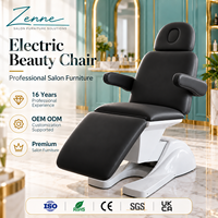 Fauteuil de beauté électrique, table de soin du visage, dossier et repose-pieds réglables, télécommande filaire pour salon de beauté, spa, table de soin du visage, OEM