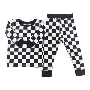 Vente en gros de <span class=keywords><strong>pyjamas</strong></span> en bambou à carreaux OEM & ODM personnalisés pour enfants <span class=keywords><strong>Pyjamas</strong></span> pour tout-petits <span class=keywords><strong>Pyjamas</strong></span> en bambou pour enfants <span class=keywords><strong>Pyjamas</strong></span> en bambou pour bébés filles et garçons - Product Image 1