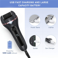 Tondeuse électrique rechargeable pour pédicure, épurateur de peau morte et dure, polisseuse exfoliante pour les pieds, lime de soins, dissolvant de callosités