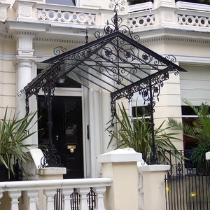 Toldo para ventana de Casa de alto estándar con diseño personalizado, elegante vela de PVC moderna para cubos, toldo para lluvia de operación Manual - Product Image 1