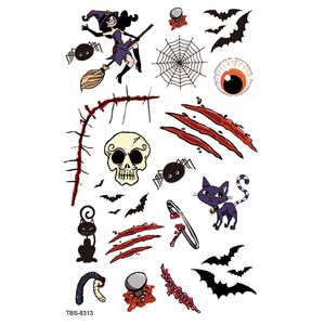 สติกเกอร์รอย<span class=keywords><strong>สัก</strong></span><span class=keywords><strong>แขน</strong></span>ครึ่งแขนลายกะโหลก<span class=keywords><strong>มังกร</strong></span>ออกแบบได้ตามต้องการศิลปะบนร่างกายที่แข็งแรงทนทานสำหรับการออกแบบที่สร้างสรรค์ - Product Image 5