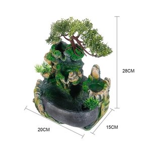 Woondecoratie Kleine Rotstuin Desktop Waterpartij Indoor Tafelblad Waterfontein Met Verstuiver