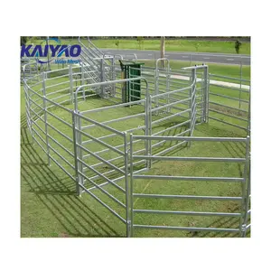 The Budget-friendly Welded Galvanized Pipe Circular Cattle Fence Animal Enclosure Or Farm Fencing.