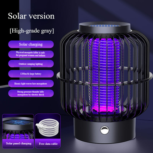 ソーラー充電式鳥ケージ蚊キラーランプキャンプ用LEDライト電気蚊忌避剤 - Product Image 6