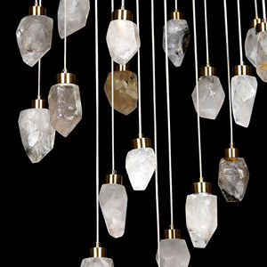 Luminaire suspendu en verre LED de style minimaliste et luxueux pour salon, salle à manger, salle de bain - Product Image 5