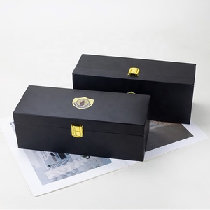 Biểu tượng tùy chỉnh sang trọng màu đen woodenleather bao bì hộp thủy tinh bóng đá Trophy thân cây danh hiệu huy chương mảng Hộp quà tặng - Product Image 2