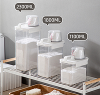 Distributeur de détergent à lessive pour l'organisation et le stockage de la buanderie Savon à lessive liquide