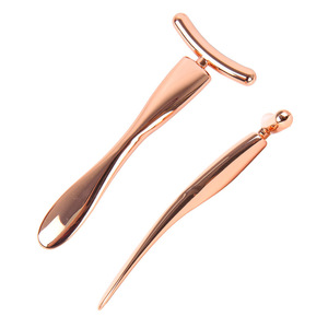 เครื่องนวดหน้าแบบแมนนวล รุ่น T ประเภทที่ 1 สีโรสโกลด์ เครื่องมือเสริมความงาม ปรับรูปหน้า ลดไขมัน ใช้ในบ้าน - Product Image 5