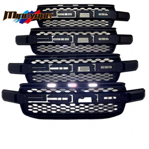 Calandre Avant de Voiture à Éclairage LED de Haute Qualité, Design Raptors, pour Ford Ranger Wildtrak Xlt Xls XL T9 <span class=keywords><strong>2022</strong></span> - Product Image 1