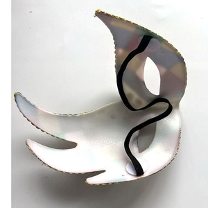 Maschera da Principessa Colorata con Polvere Dorata e Blocchi <span class=keywords><strong>di</strong></span> Colore per Feste in Maschera - Product Image 5