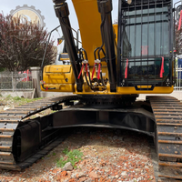 Excavatrice sur chenilles Caterpillar CAT 345GC d'occasion, d'origine japonaise, faible nombre d'heures de travail, engin de construction lourd, en stock, à vendre