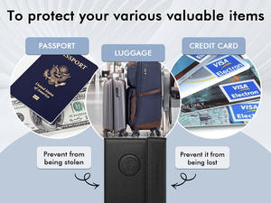 Cartera <span class=keywords><strong>de</strong></span> viaje MiLi MiTag <span class=keywords><strong>Duo</strong></span>, rastreador inteligente blanco y localizador, billetera antirrobo para pasaporte, funciona con <span class=keywords><strong>Google</strong></span> Find Hub y Apple Find My - Product Image 6
