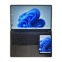 Nuovo Laptop Intel a Doppio Schermo 15.6'' + 7'' Touch Screen N100 Windows 11 Pro per Uso Aziendale con Tastiera Inglese