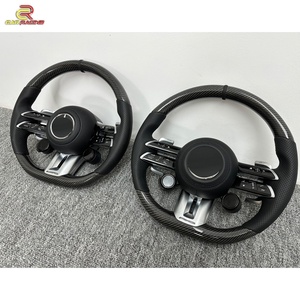อัพเกรดพวงมาลัยคาร์บอนไฟเบอร์ 4 ก้าน รุ่นใหม่ ปี 2025 สำหรับ Mercedes-Benz G-Class G63 สำหรับ G500 ปี 2019-2024 - Product Image 5