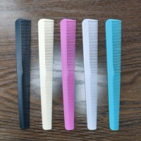 Peigne démêlant en plastique MAIZHU OEM, personnalisable avec logo couleur, confortable, grande taille, résistant à la chaleur, à dents fines et larges, modèle 980