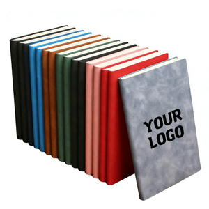 JX164, logotipo personalizado, cuaderno de cuero Pu, planificador, diario, cuaderno negro, tapa dura, logotipo impreso, A5, A6, B5, diario, cuaderno - Product Image 1