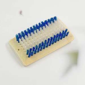 Venta al por mayor de fábrica, cepillos cuadrados de madera de alta calidad para ropa, cepillos cuadrados de bambú, cepillos cuadrados de cerdas de colores. - Product Image 3