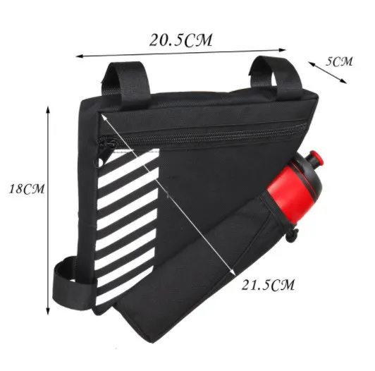 Sacola de couro para bicicleta, sacola dupla portátil à prova d'água com desenho de moda, porta-malas em couro e bicicletas