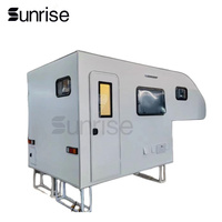 Le camping-car pick-up blanc le plus populaire, camping-car pick-up avec lit double, toilettes et douche