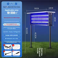 Lampe Solaire Anti-Moustiques Moderne Économe en Énergie avec Nettoyage Facile et Électrocution pour le Contrôle des Moustiques en Extérieur